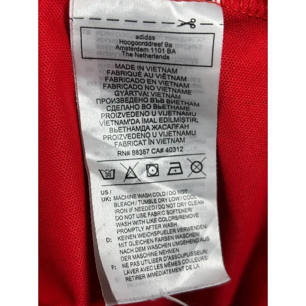 Adidas USA Red‎ Golf Polo Shirt Men's 2XL Performance Short Sleeve